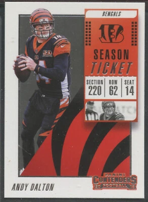 2018 Panini Contenders #77 Andy Dalton Cincinnati Bengals - Image 1 of 2