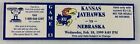 1999 02/10 Nebraska At Kansas Basketball Ticket Stub-Venson Hamilton