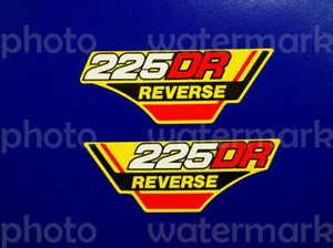 1985 85' yamaha YTM 225dr side cover 2pc Decals Stickers graphics YTM225 yellow - Bild 1 von 1
