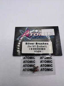 Atomic MO-009 M1 Endbell Silver Brushes For M1 Endbell New - Picture 1 of 2