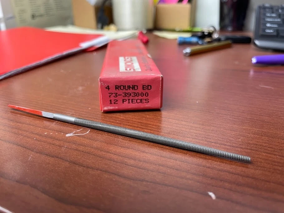 SIMONDS 4" ROUND FILE 73-393000 12PC BD - Image 1 of 1