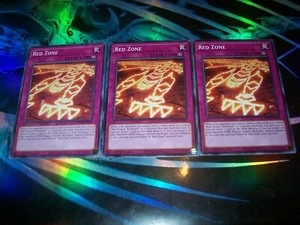 3x Red Zone 1st Edition Common SDCK-EN033 Yu-Gi-Oh!