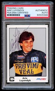Arie Luyendyk #49 signed autograph auto 1985 A&S Indy Racing Card PSA Slabbed