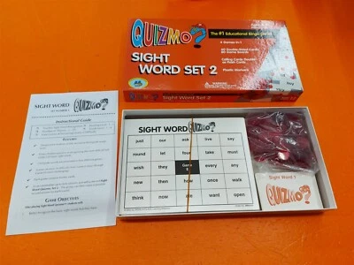 ⭐️⭐️⭐️⭐️⭐️ Quizmo Sight Word Set 2 Complete Educational Bingo Game Age 5-9 - Image 1 of 3