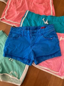 6 pairs of girls shorts size 10, 5 sweat shorts, 1 blue denim - Picture 1 of 3