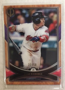 2018 Topps Tribute Jose Ramirez #6 Purple #d 32/50