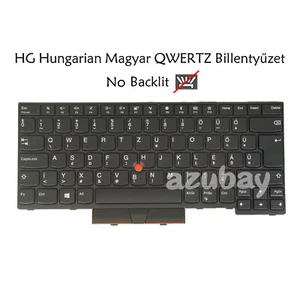 Hungarian Magyar QWERTZ Laptop Keyboard for Lenovo Thinkpad T470 T480 A475 A485 - Picture 1 of 4