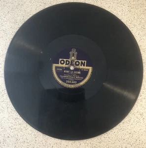 Disque Old record 78t/rpm 30cm Odeon - V. Marceau - Picture 1 of 3