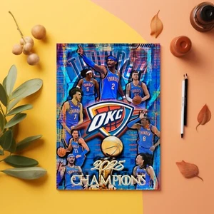 Oklahoma City Thunder 8x10in Championship Poster, OKC Thunder Free Shipping US - Picture 1 of 11