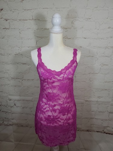 UNDERCOVER Abito slip Victorias Secret taglia media sexy con spalline tutto pizzo rosa us intime ottimeioni