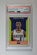2012-13 Panini Past & Present DAMIAN LILLARD #249 Rookie Graded PSA 10 Gem Mint