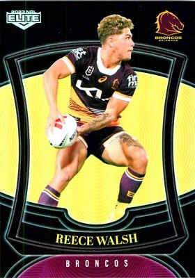 Tarjeta paralela 2023 Brisbane Broncos NRL TLA Elite - Reece Walsh Foto 1 de 3