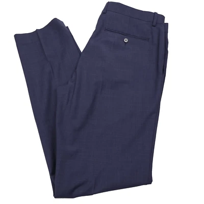 $285 Theory Mayer Navy Blue Multi Houndstooth Suit Pants Mens Size 36 - Image 1 of 4