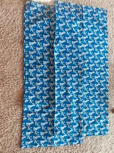 Kansas City Royals curtains 2 panels cotton fabric new unwashed 45"L x 39"W × 2 - Picture 1 of 1