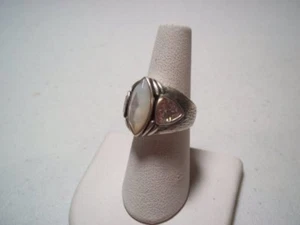 Silpada Sterling Silver CZ MOP Cubic Mother of Pearl StarGazer Ring Size 8 R2808 - Picture 1 of 12