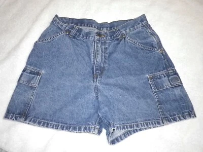 Pantalones cortos cargo vintage Riders para mujer cintura alta de mezclilla 10M x 4" Foto 1 de 4