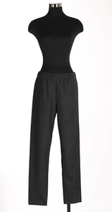 THEORY Size Medium Women's Gray Wool Pants Pull On Elastic Waist - Picture 1 of 5