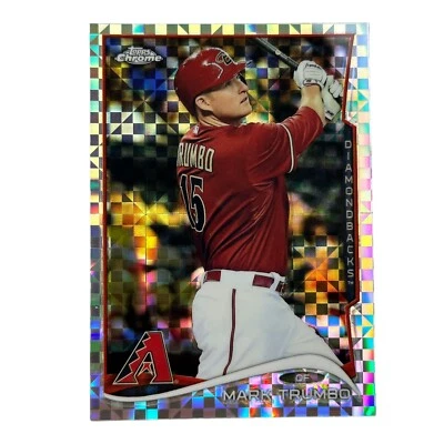 Mark Trumbo 2014 Topps Chrome card 182 Arizona Diamondbacks Xfractor - Image 1 of 2