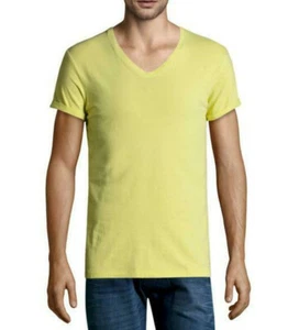 T-SHIRT edc by ESPRIT - Herren - V-Ausschnitt - gelb - Gr. S - NEU & OVP - Bild 1 von 1