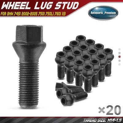 20x M14-1.5 Perno de rueda para BMW E65 E66 E67 E83 X3 745i 745Li 750i 750Li 760i Foto 1 de 4