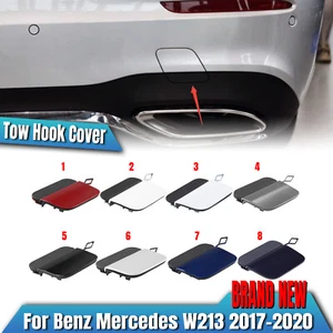 Red Rear Bumper Tow Hook Eye Cover For Mercedes-Benz W213 E350 E400 E450 2017-20 - Picture 1 of 13