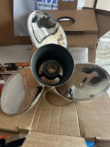 15 1/4 x 19 Stainless Steel Boat Propeller For Yamaha 150-300HP 15Tooth RH - Bild 1 von 5