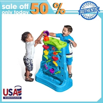 Juego de pared de doble cara Step2 Kids Fun Plastic Waterfall Discovery Foto 1 de 4