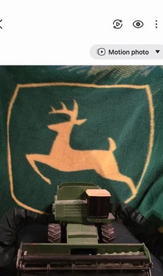 Vintage Ertl John Deere Turbo Combine 1/16 DieCast Metal w/ Grain Head - Image 1 of 4