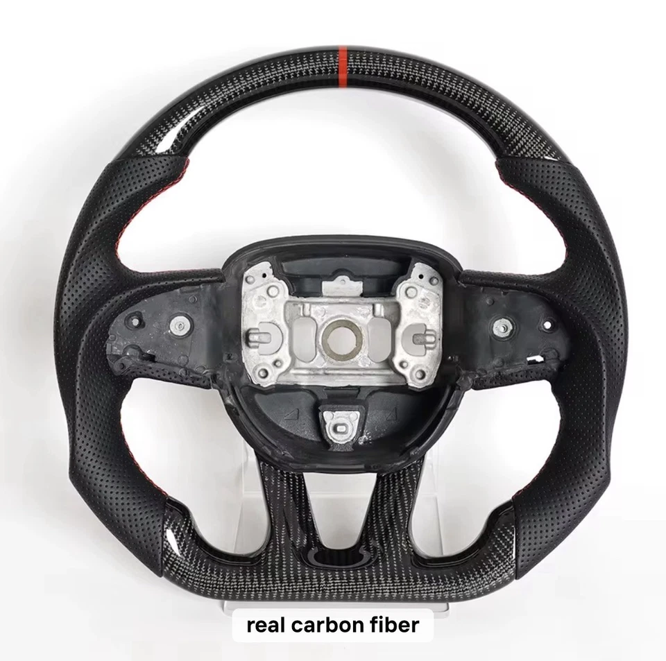 Volante LED Dodge Charger Challenger 300 fibra de carbono y fibra de carbono nuevo Foto 1 de 1