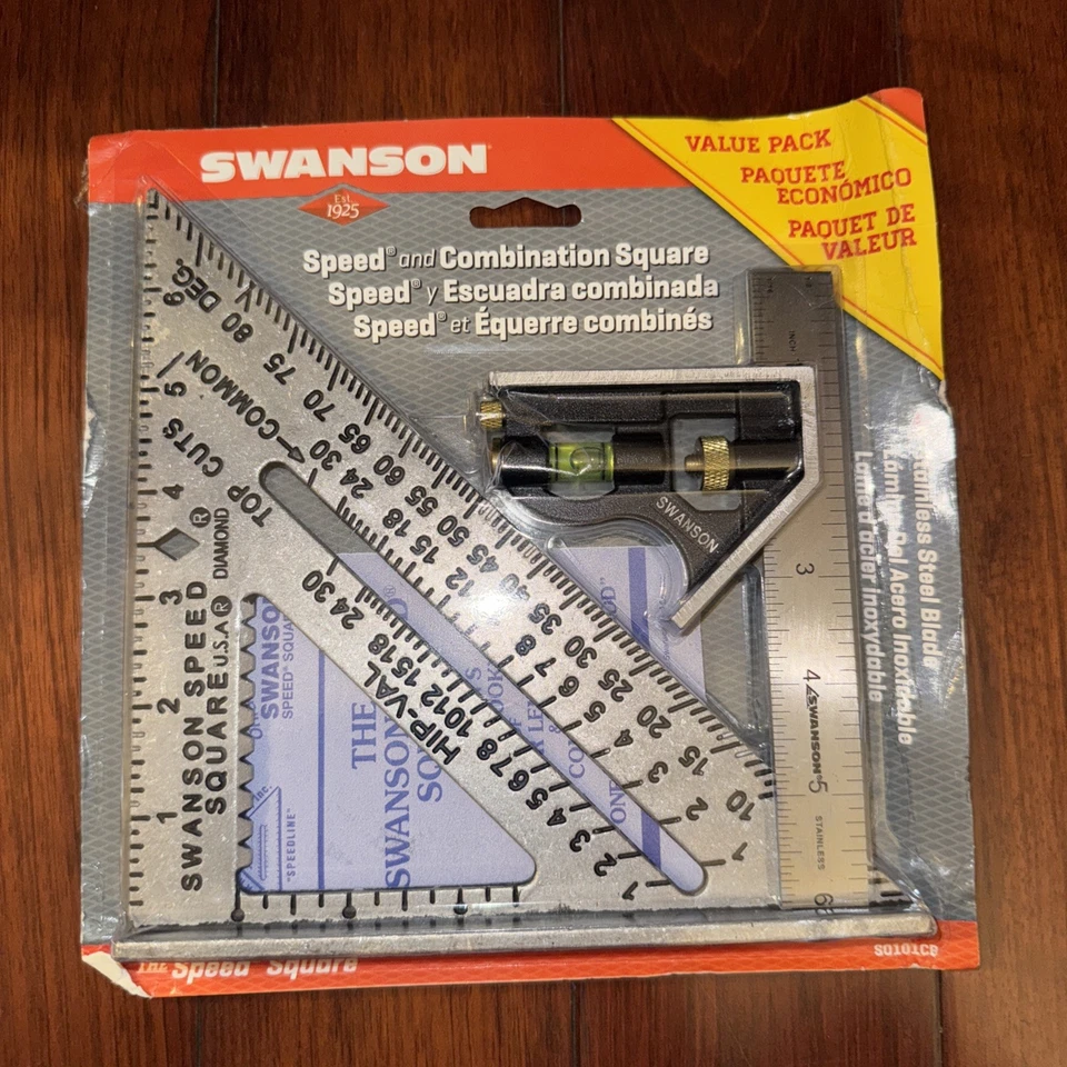 Speed Square Layout Tool with Blue Book and Combination Square Swanson S0101CB - Image 1 of 1