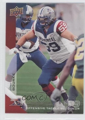 2014 Upper Deck CFL Josh Bourke #53 - Image 1 of 2