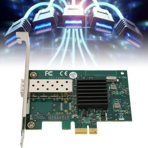 PCIe X1 Single SFP Port Network Card 1000Mbps LC Port PCI Express Ethernet LA CB - Afbeelding 1 van 22