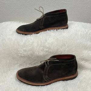 Allen Edmonds Chukka Ankle Boots Mens Size 10 B Brown Suede Lace Up Mojave Shoes - Picture 1 of 11