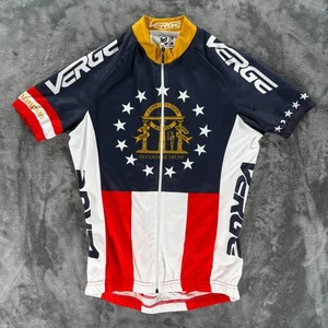 Verge Georgia State Champion Cycling Jersey Women M Road Bike USA Flag Kit NEW - Picture 1 of 15