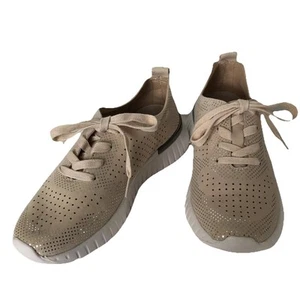 ILSE JACOBSEN Hornbaek Size EU36 Women’s Sneakers Perforated Flat Lace-Up Sand - Picture 1 of 8