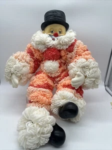 Muñeca vintage con cara de goma de 20" payaso hobo triste frunciendo el ceño por favor leer - Imagen 1 de 10