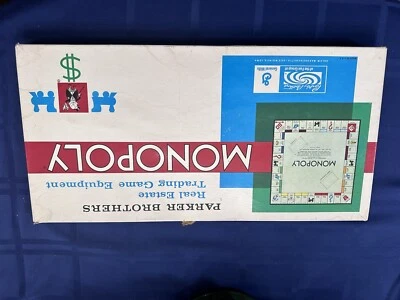 Vintage 1961 Jogo de Tabuleiro Monopoly Parker Brothers Completo Original RARO - Imagem 1 de 4