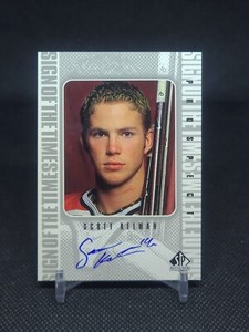 1998-99 SP Authentic Sign of the Times Scott Kelman #SK Rookie Auto RC