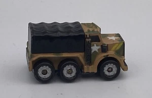 Camión de carga vintage Micro Machines Galoob 1987 vehículo terrestre militar camuflaje tostado - Imagen 1 de 6