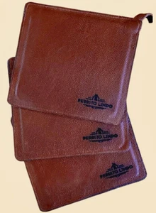 Leather Pot Holder Handmade - Dark Brown - Picture 1 of 3