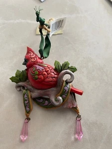Jim Shore Red Cardinal Bird Ornament - Picture 1 of 5
