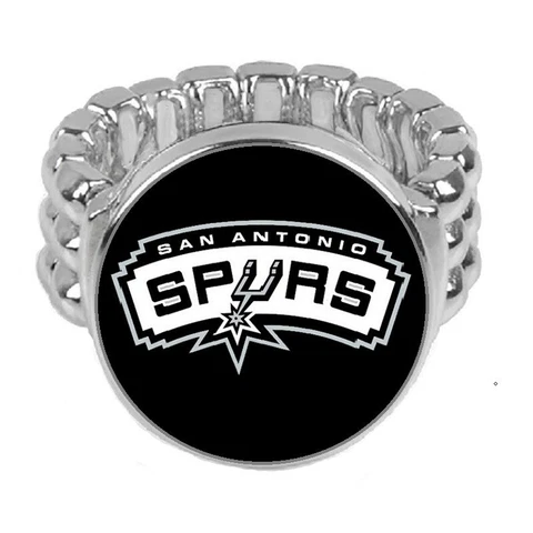 San Antonio Spurs Basketball Silver Mens Womens Ring Fits All Sizes w Gift Pk D2 Cover