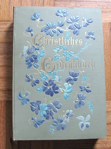 ANTIQUE GERMAN CHRISTIAN DAILY THOUGHTS POEMS BOOK 1914 THEO DREXLER DIXON IL - Picture 1 of 9