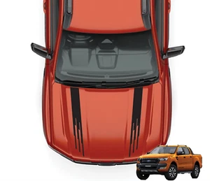 Fits Ford Ranger Bonnet Stripes Graphics Any Year Decals Stickers x2 - Picture 1 of 2