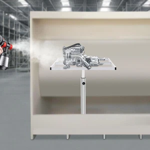 Plataforma giratoria pulverización pintura soporte acero inoxidable altura ajustable - Imagen 1 de 14