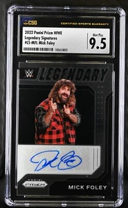 Mick Foley - 2022 Prizm WWE Legendary Signatures #LS-MFL Autograph 9 - CSG 9.5 - Picture 1 of 2