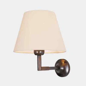 Kilkee Modern Brass Wall Sconce with Fabric Shade MLWL329 PAIR (2) - Picture 1 of 2