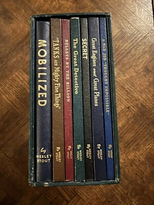 Wesley Stout Book Set 1946 Mobilized Secret Great Engines Detective War Job Foto 1 de 4
