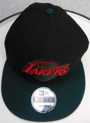 Los Angeles Lakers Wool Baseball Black Green Adjustable Snapback Cap - Image 1 of 4