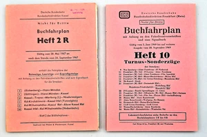 Libro hoja de ruta 2 unidades de 1967/69 BD Kassel + BD Frankfurt DB Turnus ¡trenes especiales! - Imagen 1 de 13